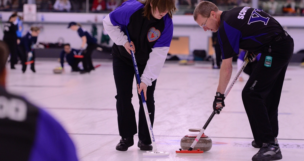 Wade Scoffin was part of team Yukon at the 2015 Canadian Mixed Curling Championship at North Bay, Ont. (CCA Photo)