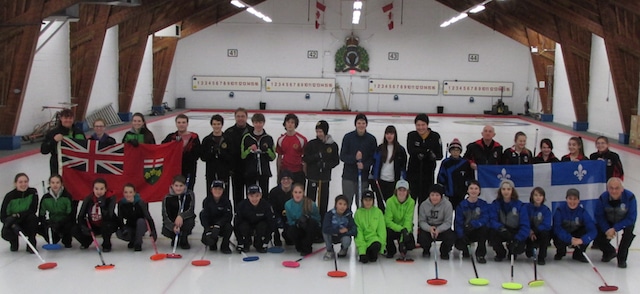 An interprovincial challenge provided the opportunity for Ontario teams from the OYCL to compete against curlers from Quebec (Photo Joe Pavia)