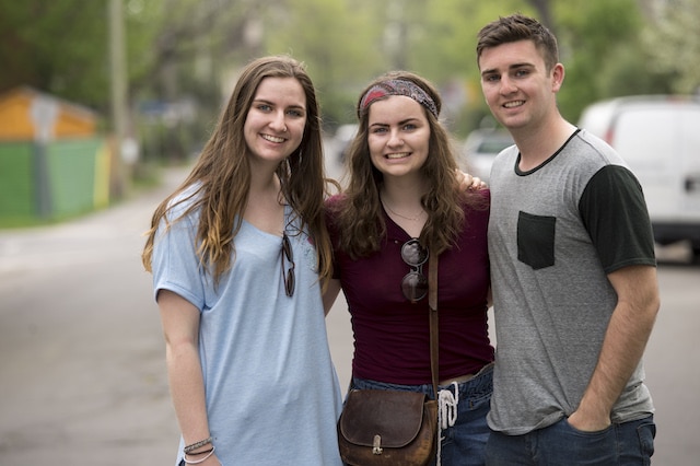(left to right) Camille, Calissa and Colton Daly (Photo by Kevin Daly)