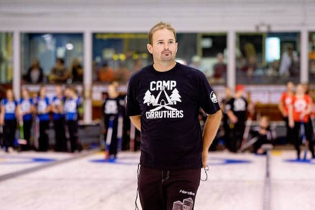 "Juniors are the future of our game,” says Reid Carruthers. “We (elite curlers) have to spend the time developing them." (Photo courtesy Reid Carruthers)