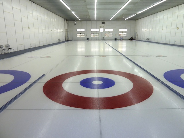 Ice at the Wadena Curling Club before corporate partnerships were introduced (Photo Scott Comfort)